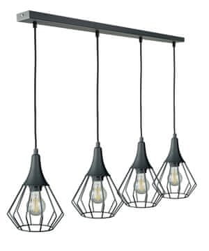 GH Viseća lampa 4xE27 SELENE CRNA