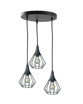 GH Viseća lampa 3xE27 SELENE CRNA