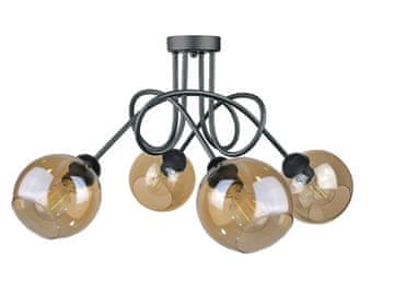 GH Stropna lampa 4xE27 VENUS CRNA
