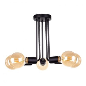 GH Stropna lampa 5xE27 VENNA CRNA