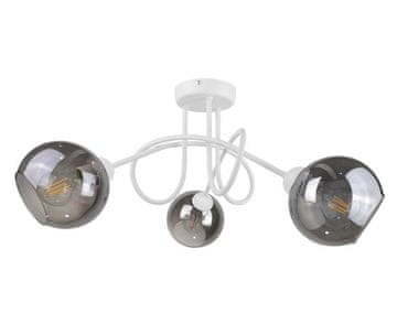 GH Stropna lampa 3xE27 PRSTEN BIJELA