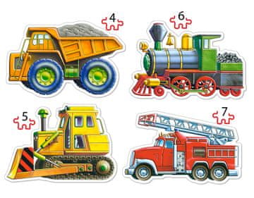 Castorland Slagalica 4u1 B-04256-2 Vozila