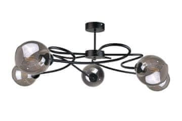 GH Stropna lampa 5xE27 BLOM CRNA