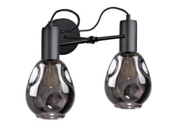 GH Zidna lampa 2xE27 KARI CRNE