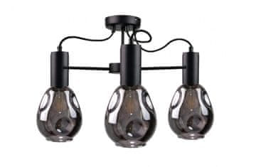 GH Stropna lampa 3xE27 KARI CRNE