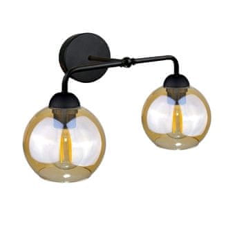 GH Zidna lampa 2xE27 MELLE CRNA
