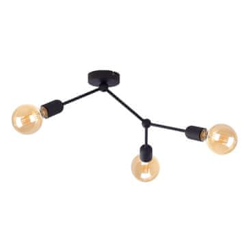 GH Stropna lampa 3xE27 ACRO CRNA
