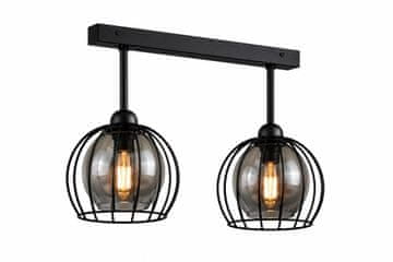 GH Stropna lampa 2xE27 SOLO CRNA
