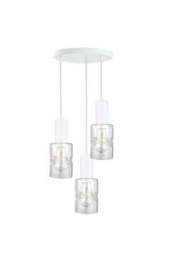 GH Viseća lampa 3xE27 CROSS BIJELA