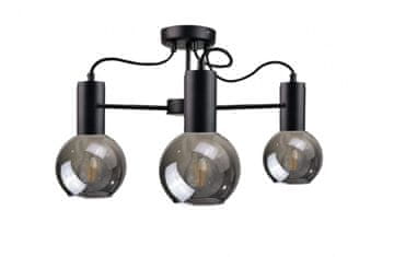 GH Stropna lampa 3xE27 LIV CRNA