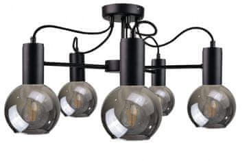 GH Stropna lampa 5xE27 LIV CRNA