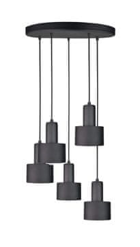 GH Viseća lampa 5xE27 LUCE CRNA