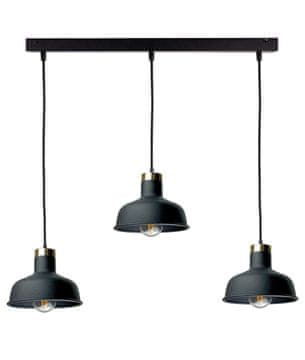 GH Viseća lampa 3xE27 HEBE CRNA