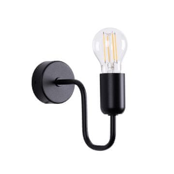 Sollux VECTOR crna zidna lampa