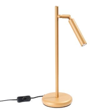 Sollux PASTELO zlatna stolna lampa