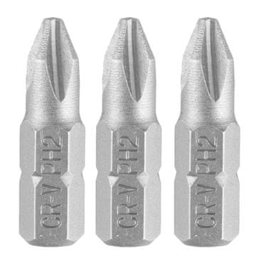 PH2 x 25 mm bitovi, 3 kom.