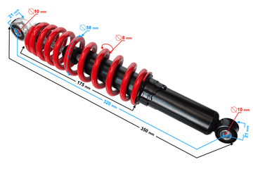 Moretti Amortizer za ATV 110 32cm/8mm