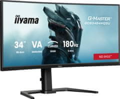 iiyama GCB3484WQSU-B1 LED monitor, 4K, VA, 1500R, HDMI, DP, USB, Hub
