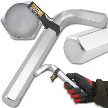 JCB imbus ključ HEX CRV 23 mm, 6-kraki L-tip