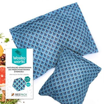 BeePack Vrećice za vosak "Valovi" set L+XL 1 kom.