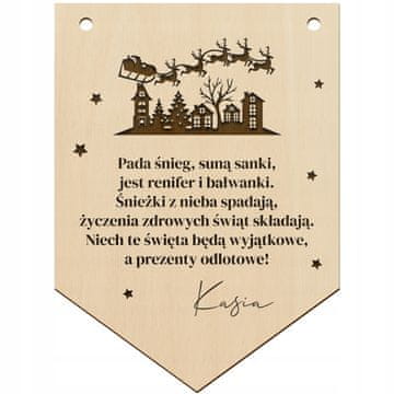 DE Božićne želje s IMENOM Kartica s tekstom