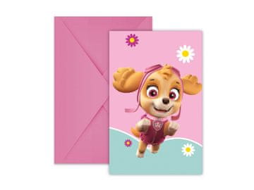 Procos Pozivnice za rođendan Paw Patrol, 6 komada.