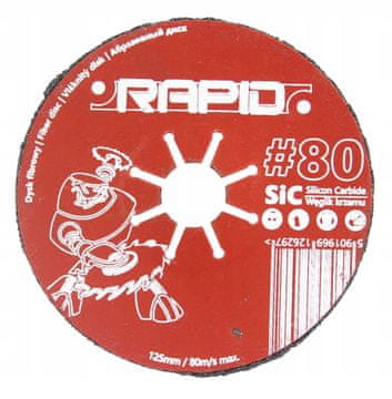 Disk - vlaknasti disk ZA brušenje 125MM P80