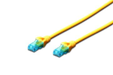 Digitus Patchcord digitus utp kat. 5e 5m pvc žuti