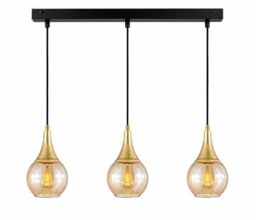 GH Viseća lampa 3xE27 LACRIMA MED/ZLATNA