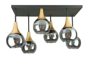 GH Stropna lampa 6xE27 Soma Zlatna/Dimljena