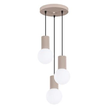 Sollux Viseća lampa HALO 3P boje taupe