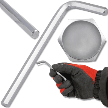 JCB imbus ključ HEX CRV 5 mm, 6-kraki L-tip