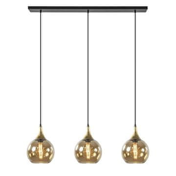GH Viseća lampa 3xE27 CALLISTO CRNA/ZLATNA
