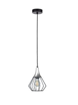 GH Viseća lampa 1xE27 SELENE CRNA/SREBRNA