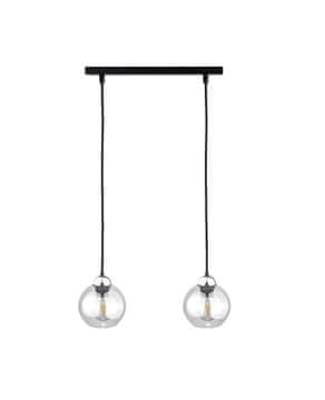 GH Viseća lampa 2xE27 MIRAGE CRNA/SREBRNA