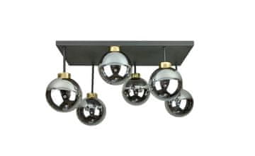 GH Stropna lampa 6xE27 Dea Zlatna/Dimljena