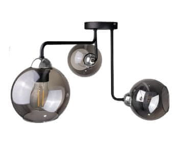 GH Stropna lampa 3xE27 COSMO CRNA/SREBRNA