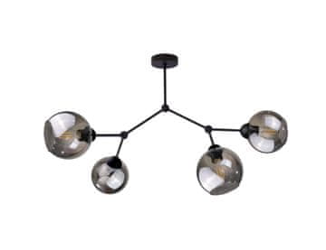 GH Stropna lampa 4xE27 ACRO CRNA/DIMLJENA