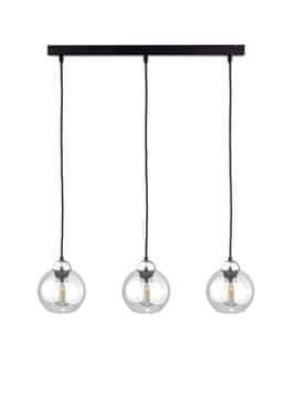 GH Viseća lampa 3xE27 MIRAGE CRNA/SREBRNA