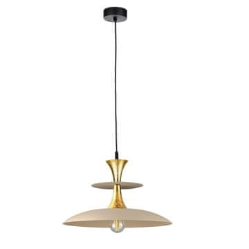 GH Viseća lampa 1xE27 Celesta Latte/Zlatna