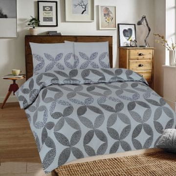 Flanel posteljina 220x200 F74A1 siva