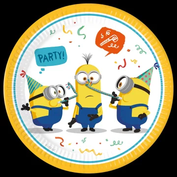 Papirnati tanjuri Minions 23 cm 8 kom.
