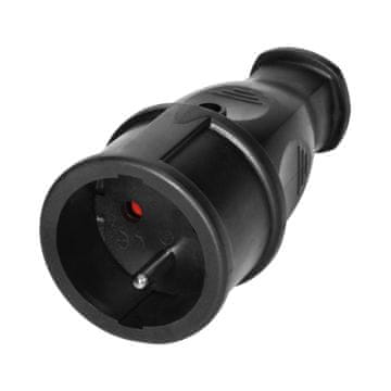 Orno Radionička utičnica 2P-Z crna - ON-13258