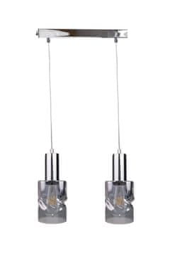 GH Viseća lampa 2xE27 CROSS TAMNO SREBRNA