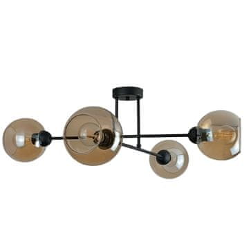 GH Stropna lampa 4xE27 VASCO CRNA/MED