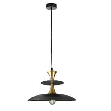 GH 1xE27 Celesta crno/zlatna viseća lampa