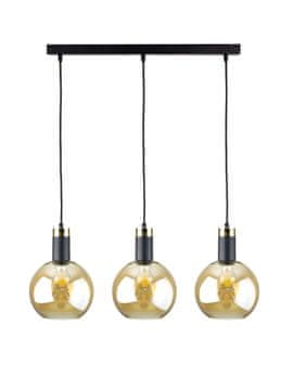 GH Viseća lampa 3xE27 Auralis Crna/Zlatna