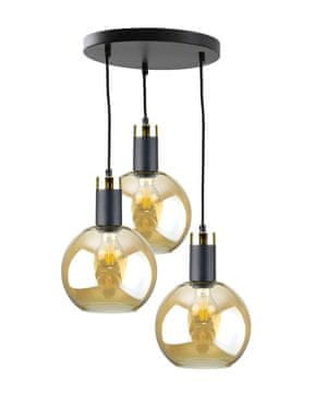 GH Viseća lampa 3xE27 Auralis Crna/Zlatna