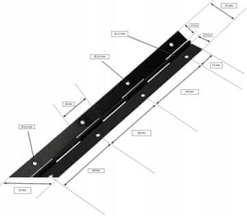 Šarnirska petlja 30 cm pocinčana - 25 komada