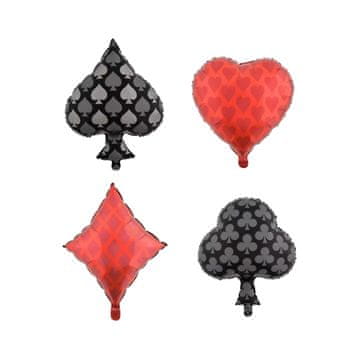 Šareni kasino folijski balon 45 cm